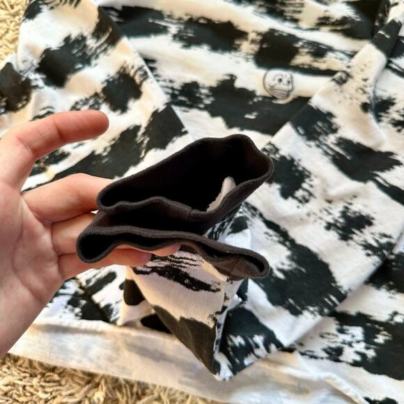 Cheap Monday Crop Cropped Long Sleeve Tee Striped Women’s S - Picture 4 of 6